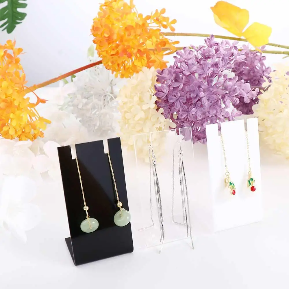 Necklaces Storage Rack For Girls Acrylic Transparent Women Jewelry Holder Jewelry Organizer Ornaments Earring Display Rack