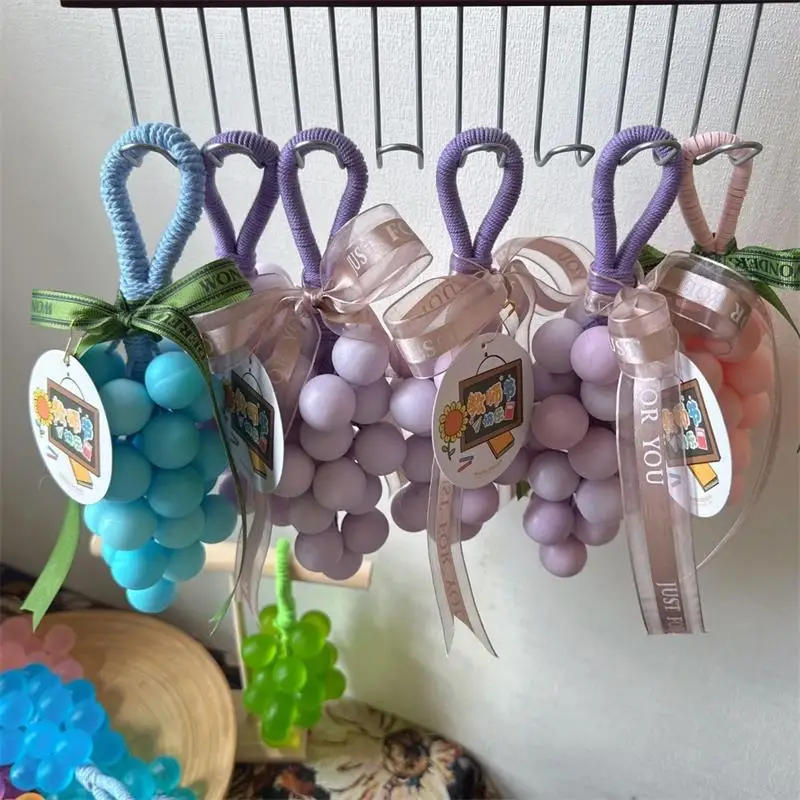 صندوق هدايا صابون مصنوع يدويًا، شكل عنب معكرون، ياسمين/ورد/لافندر/بار صابون نظيف برائحة الليمون، قلادة ديكور منزلي، لصالح الزفاف