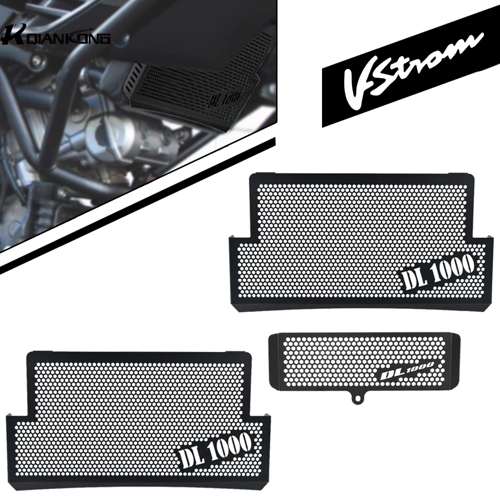 Radiator Guard and Oil Cooler Set FOR SUZUKI V-STROM 1000/VSTROM 1000 DL1000 DL 1000 Radiator Grille Guard Cover 2007 2006- 2004