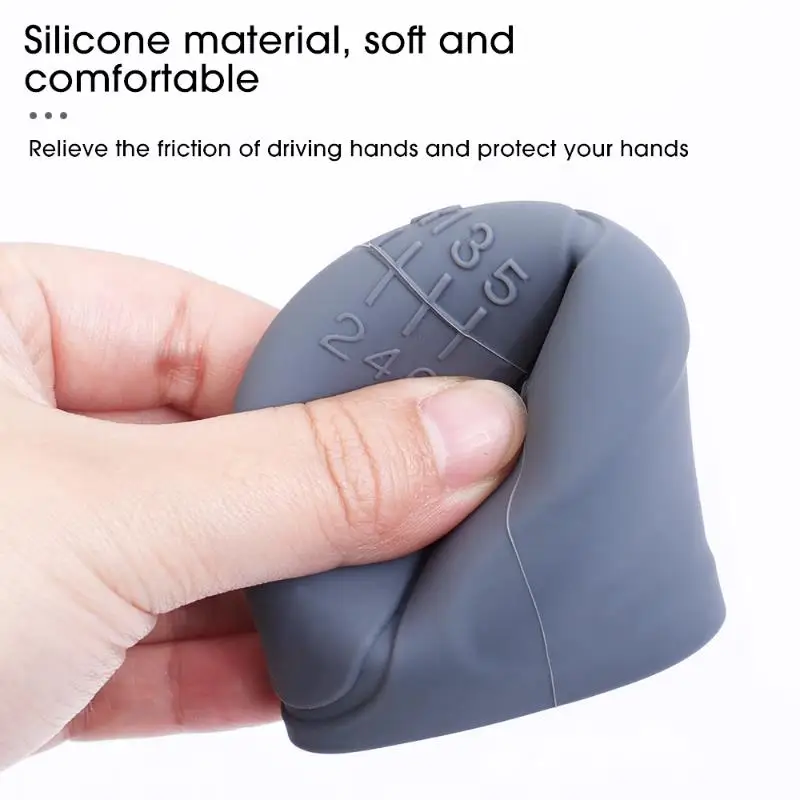 Silicone Gear Shift  Knob Cover for renault clio megane 2 megane 3 duster captur clio scenic kadjar fluence