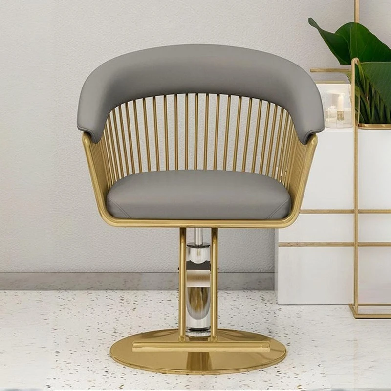 Perm and dye hair salon with reclining swivel chair for hair cutting Internet celebrity trendy store perm