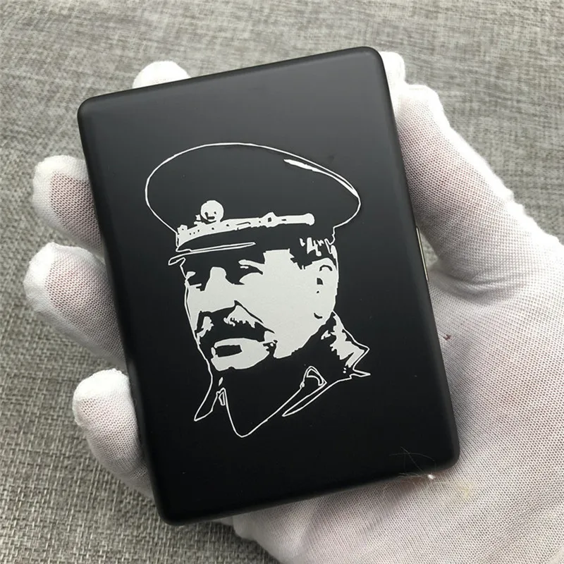 Estuche Universal para cigarrillos de aleación de aluminio, Stalin DIY apto para todo tipo de cajas para cigarrillos, soporte para fumar de bolsillo pequeño