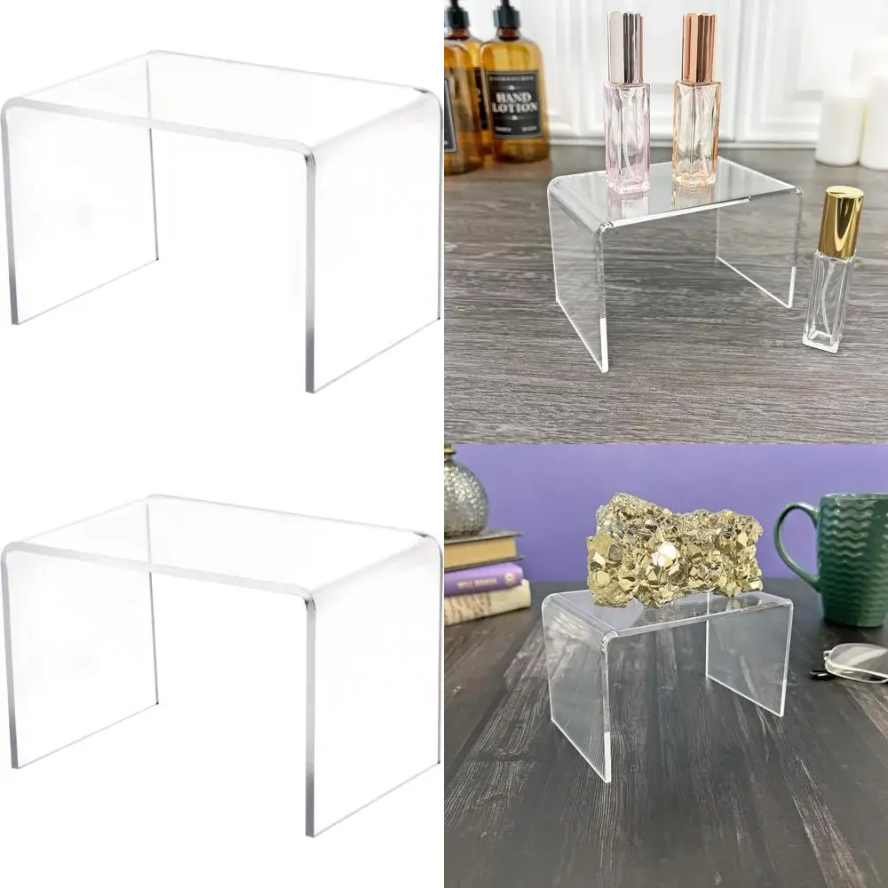

3 High 1/8 Thick Clear Acrylic Rectangular Display Stand, 4.5 W x 3 D, 12-Pack