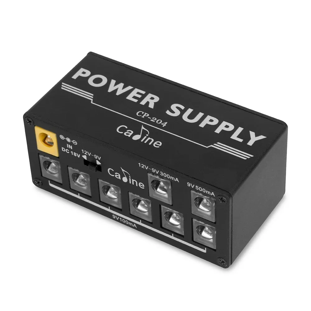 Caline CP-204 Guitar Effect Pedal Power Supply 8 Isolated Outputs Anti-Interference 18W Different Output Guitar Effect Power