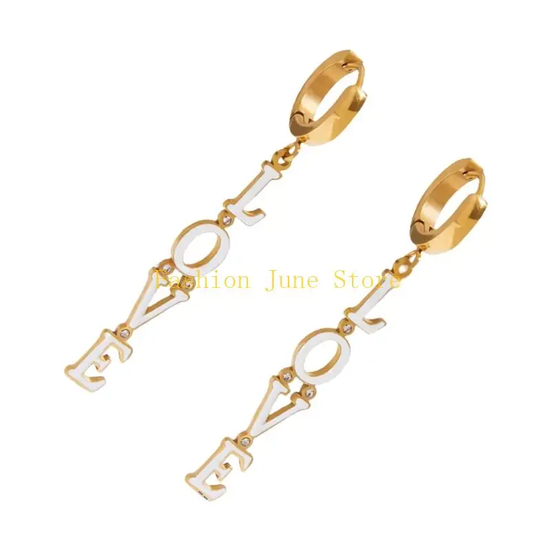 N5KA Propatoledly Starling Studs Strings أقراط تطرح مكتب هدايا المجوهر #3