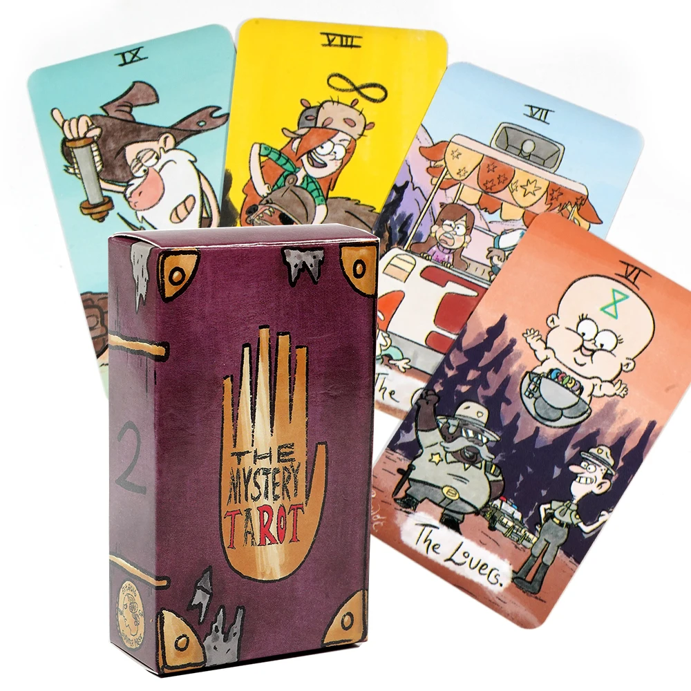 The Mystery Tarot Card Deck Gravity Falls Inspired 78 Card Deck Witchy Beginner Tarot