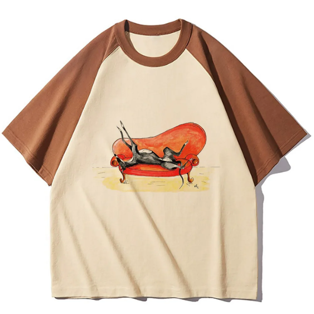 Greyhound tshirt women Japanese funny manga Tee female graphic anime Japanese clothing