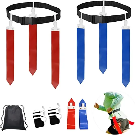 Adjustable Flag Football Belts,Easy Tear Away Belt, Football Training Equipment for Kids or Adults Flag Football Players