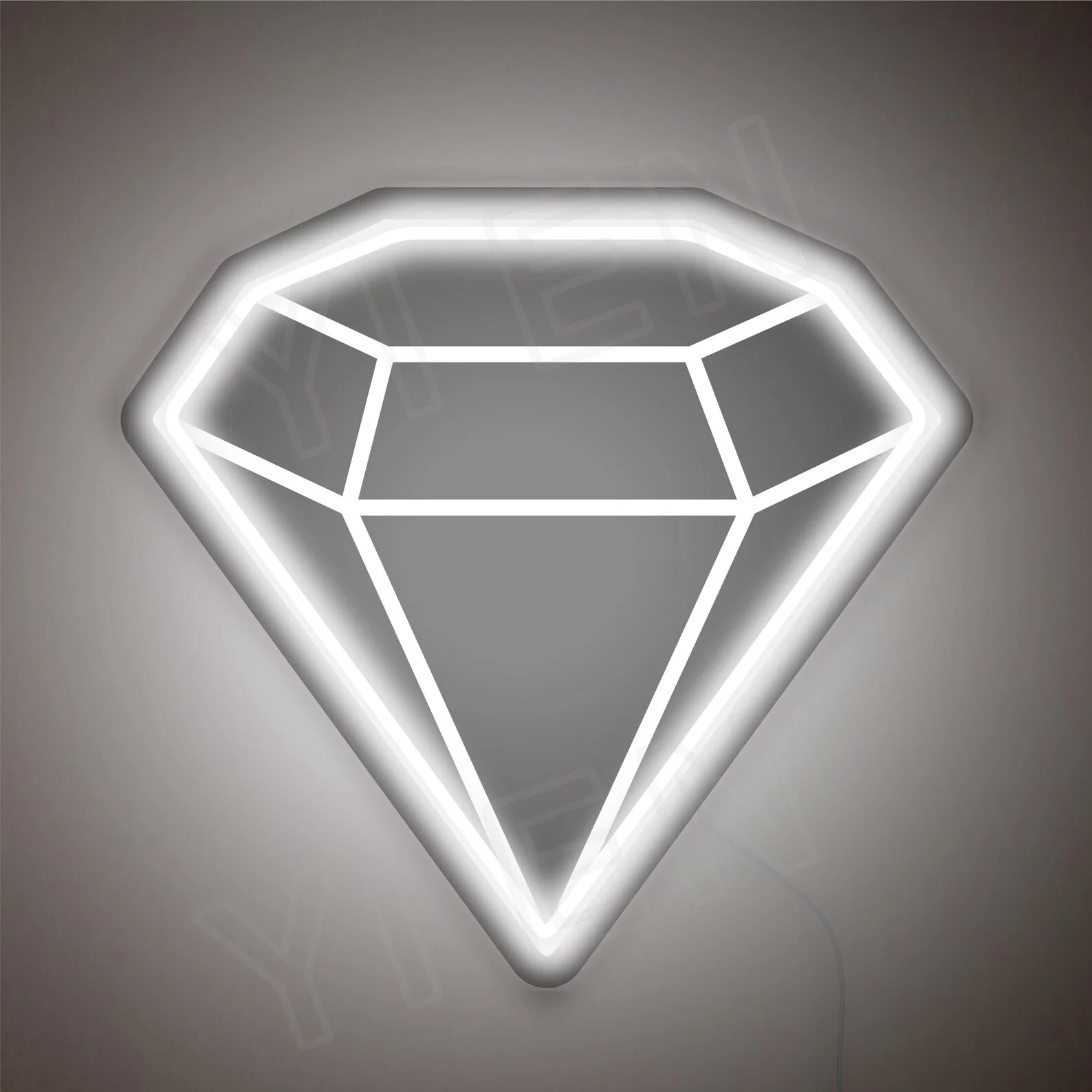 Diamond Neon Sign, Diamond Light Sign, Aesthetic Neon Sign, Diamond Wall Art, Diamond LED Sign, Neon Sign Art, Neon Light Sign f