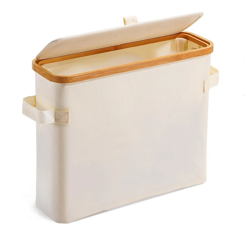 

A96K-Bamboo Toilet Paper Storage Toilet Paper Stand With Bamboo Lid For Restroom Closet Bathroom