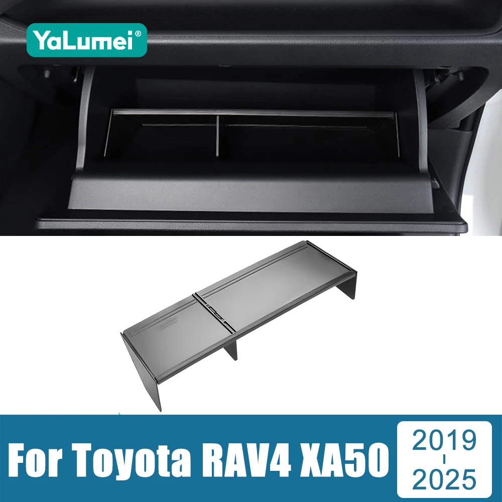 For Toyota RAV4 XA50 2019 2020 2021 2022 2023 2024 2025 RAV 4 Hybrid Car Co-Pilot Storage Box Divider Organizer Tray Accessories