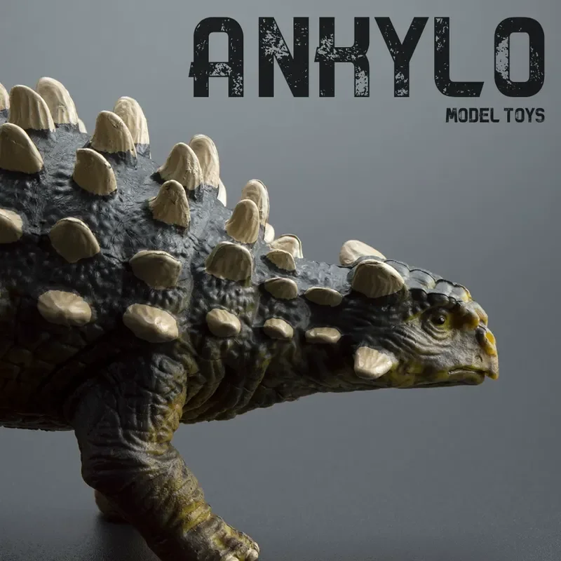 Ankylosaurus Dinosaur Model Toy Solid Hard Rubber Figure Jurassic World Animal Ornament Simulation Nail Dragon Export Quality