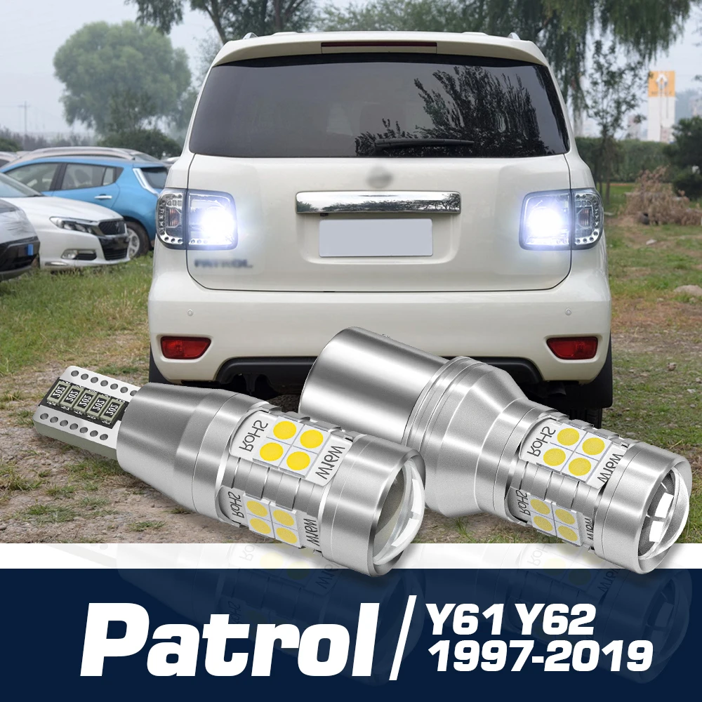 

2x LED Reverse Light Backup Bulb Canbus Accessories For Nissan Patrol Y61 Y62 1997-2019 2011 2012 2013 2014 2015 2016 2017 2018