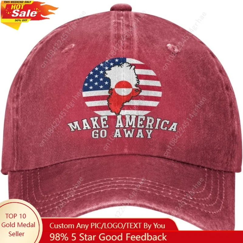 Make America Go Away Caps for Womens Greenlanders Greenland Ball Cap