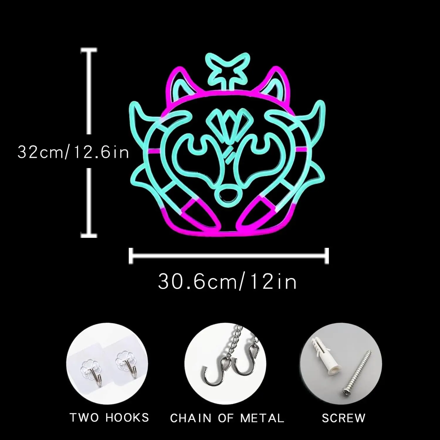 Cheshire Cat Neon Sign Pink Blue LED Wall Art Grin Checkerboard Quote USB Powered Dimmable Acrylic Lamp Home Bedroom Decor