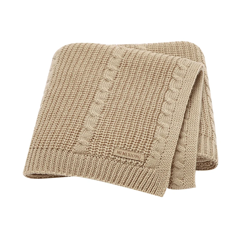 100*80 cm Neonato Netural Versatile Passeggino Cestino Swaddle Wrap Trapunte Infant Che Riceve Tappetini Bambino Coperte Lavorate a Maglia Swaddle Wrap