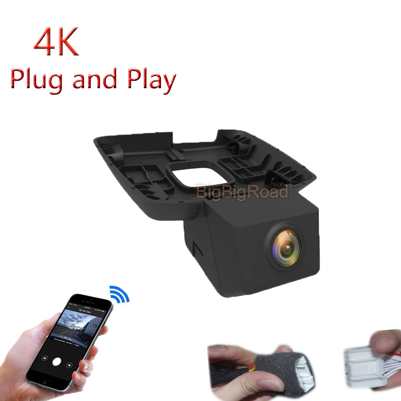 4K Plug And Play For Baojun Valli 530 2018 2019 2020 Car Video Recorder Wifi DVR DashCam Camera FHD 2160P