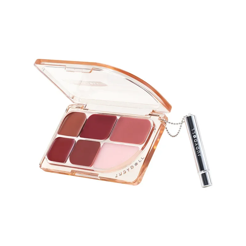 Judydoll 6-color lipstick water-light mirror lip glaze multi-purpose cream whitening clear water-light nude matte lipstick