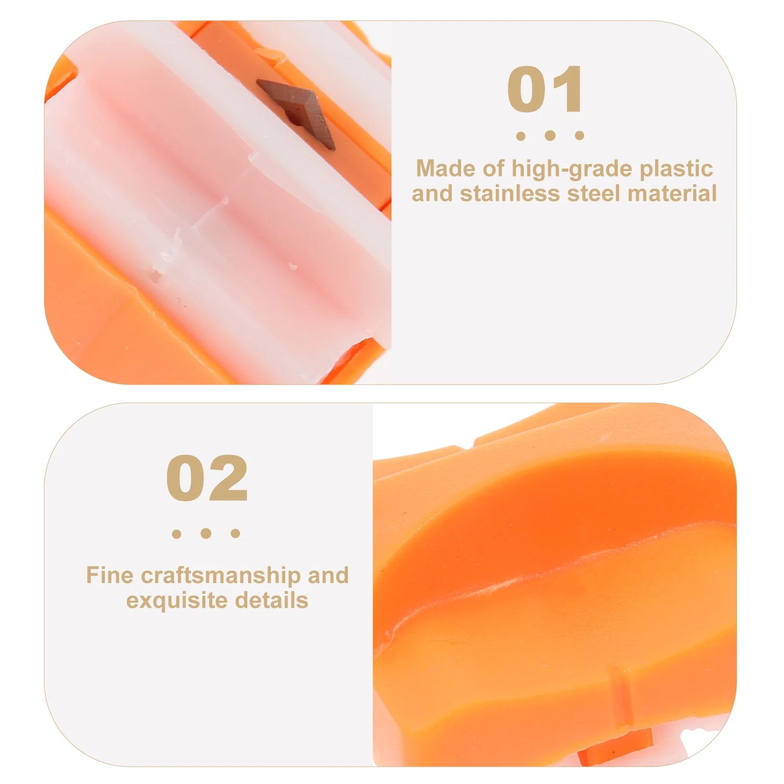 3 Pcs Blade Paper Head Blades for Refill Craft Portable Orange Refills Small