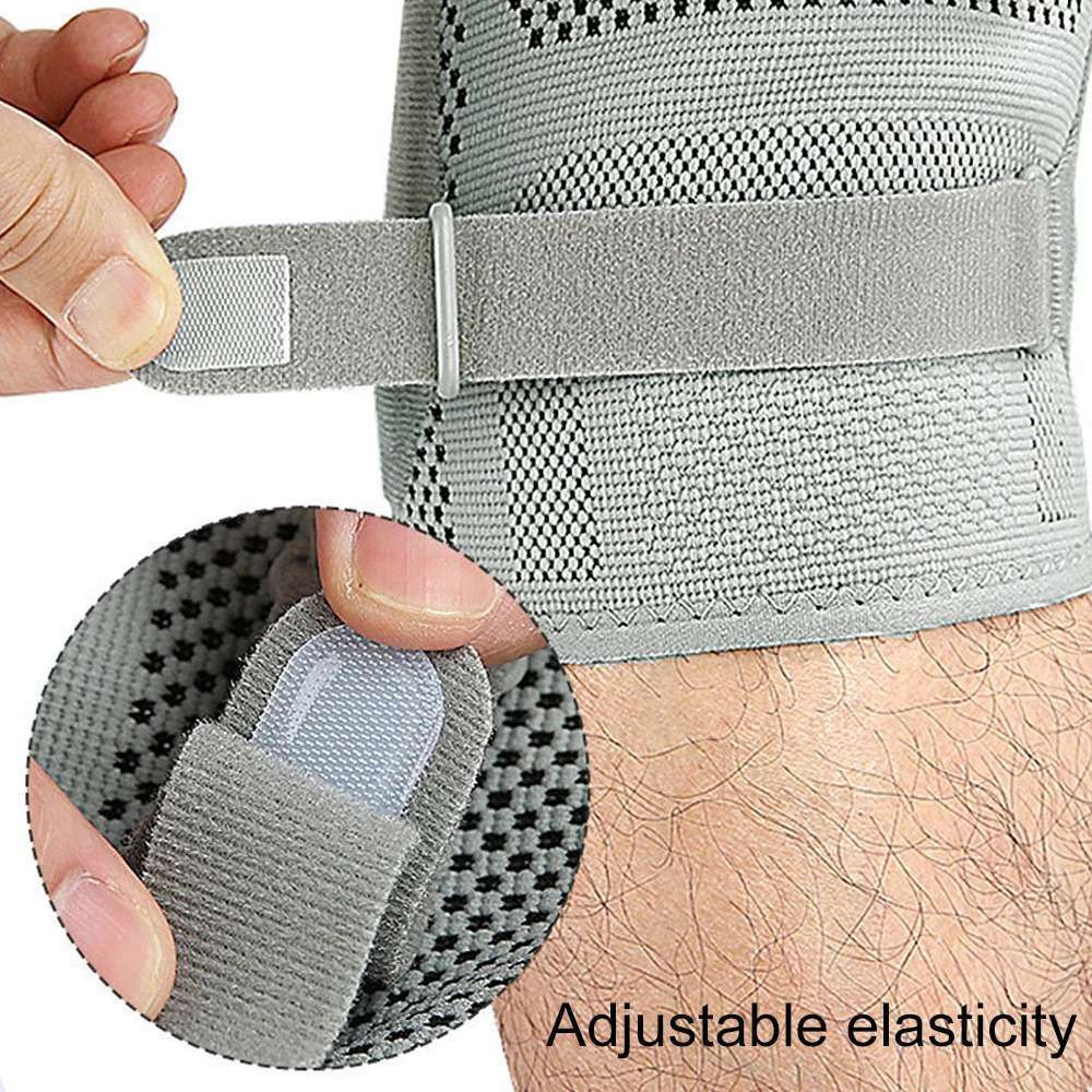 قطعة واحدة من دعامات الركبة مع حزام للنساء والرجال، كم ضغط الركبة لـ ACL، تمزيق الغضروف المفصلي، العمل، الجري، رفع الأثقال #5