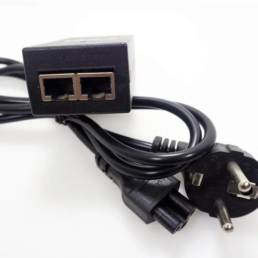 CCTV Security 24V1A 15.4W POE adapter Desktop POE Injector Ethernet power for POE IP Camera Phone PoE Power Supply EU Plug