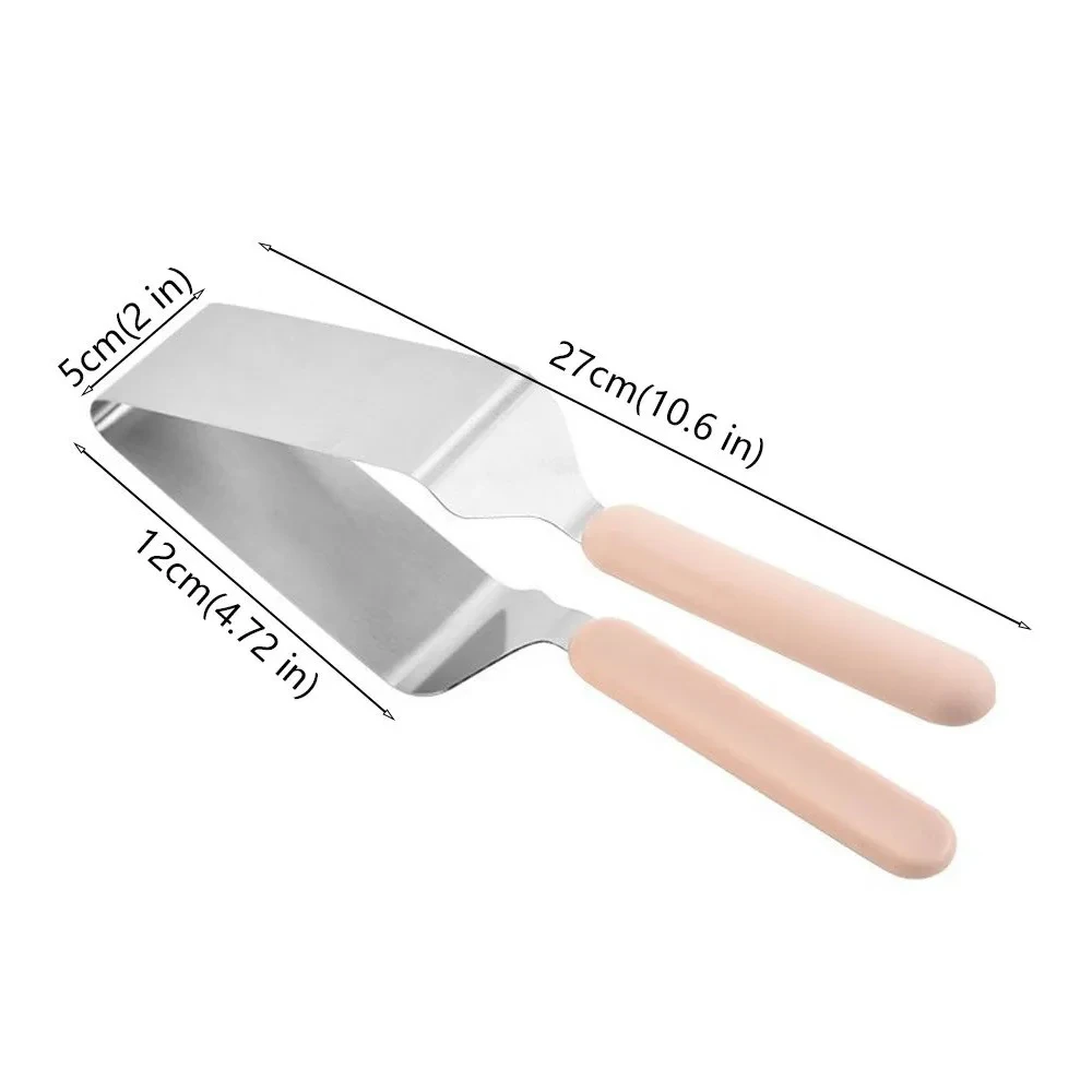 Large Size Stainless Steel Cake Slicer Cutter and Divider Bread Pizza Pie Cake Cut Clip Tong