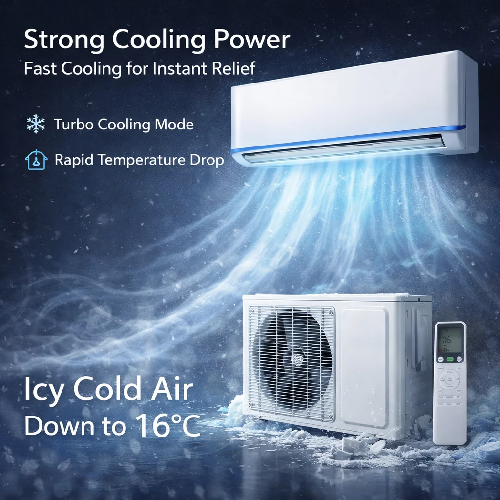 9000BTU Fixed Frequency Cooling&heating Mini Split Air Conditioner Energy Efficient for Home