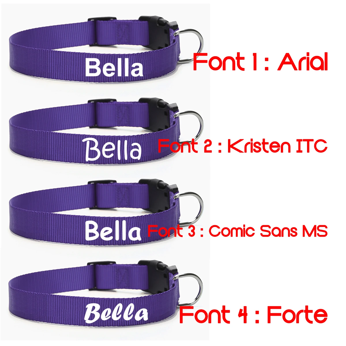 Dog Collar Custom Pet Personalized ID Collar Name and Phone Number Nylon Necklace Small Medium Large Accessories