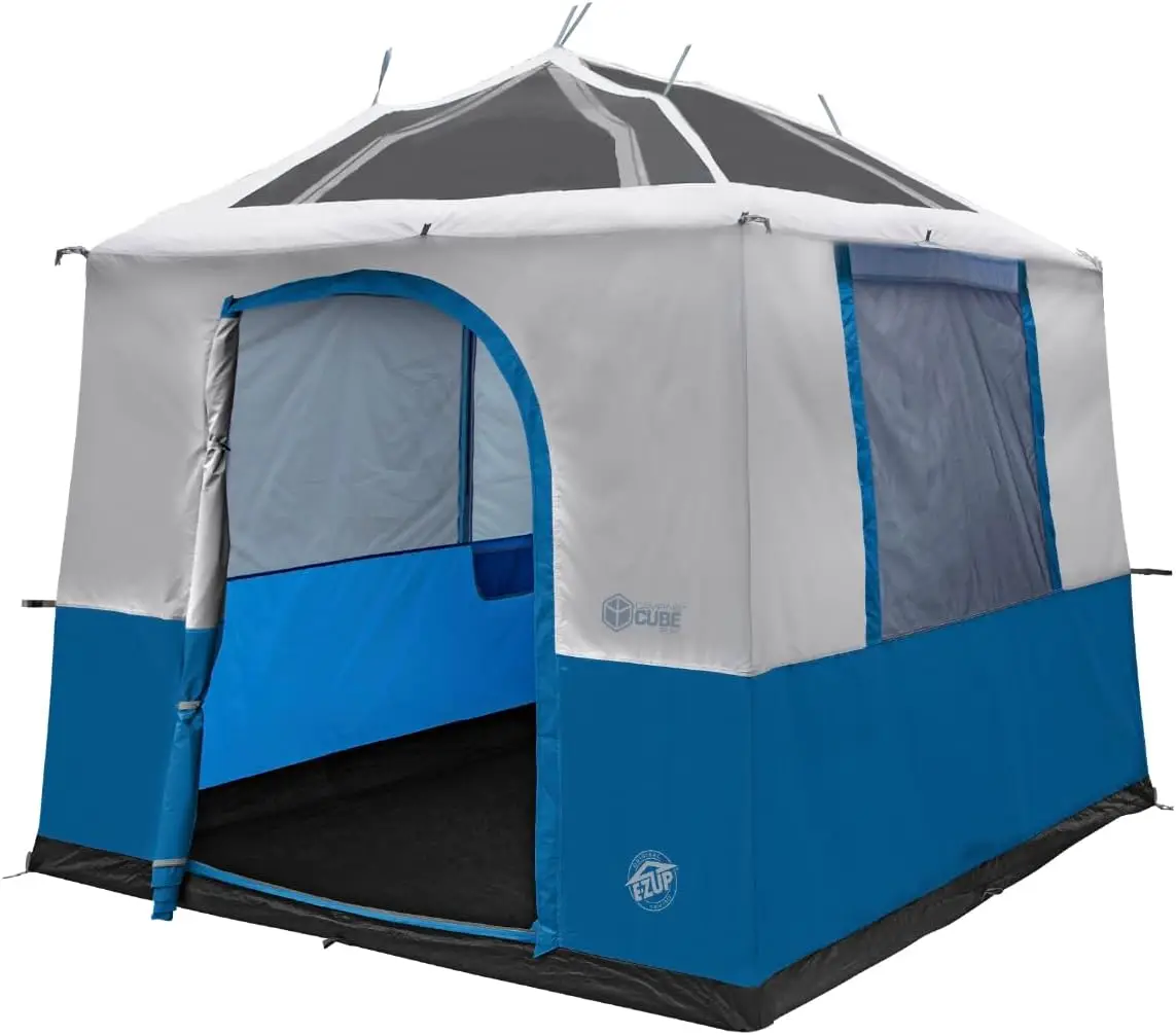 

E-Z UP Camping Cube Sport, преобразует навес на 10-футовую угловую ножку в палатку для кемпинга, королевский синий (навес/ШАЛЕР/полюски в комплект не входят)