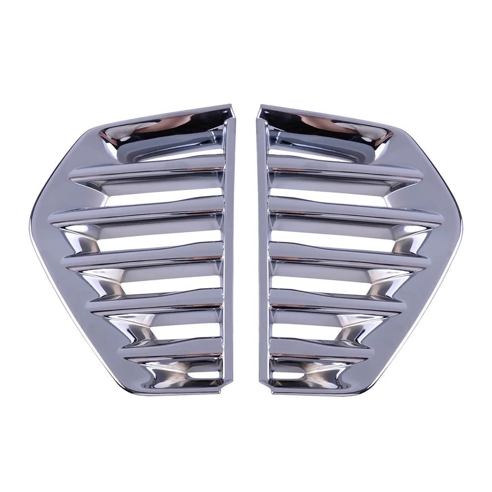 

1 Pair Car Front Left Right Fog Light Lamp Cover Trim Grille Chrome Silver Plastic Fit for Cadillac XT4 2023 2022 2021 2020