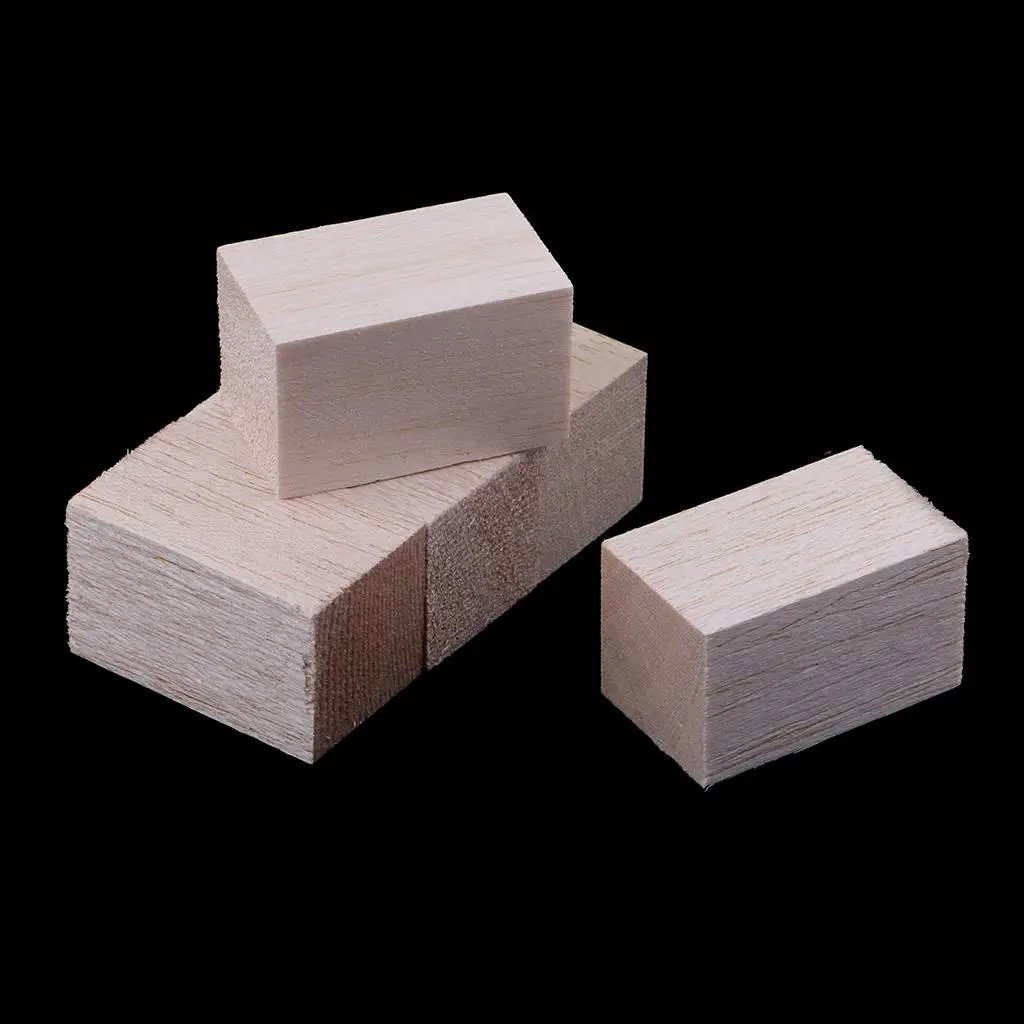 5/10 pezzi di blocchi di legno di balsa bastone modello fai da te lavorazione del legno artigianato 50mm/120mm