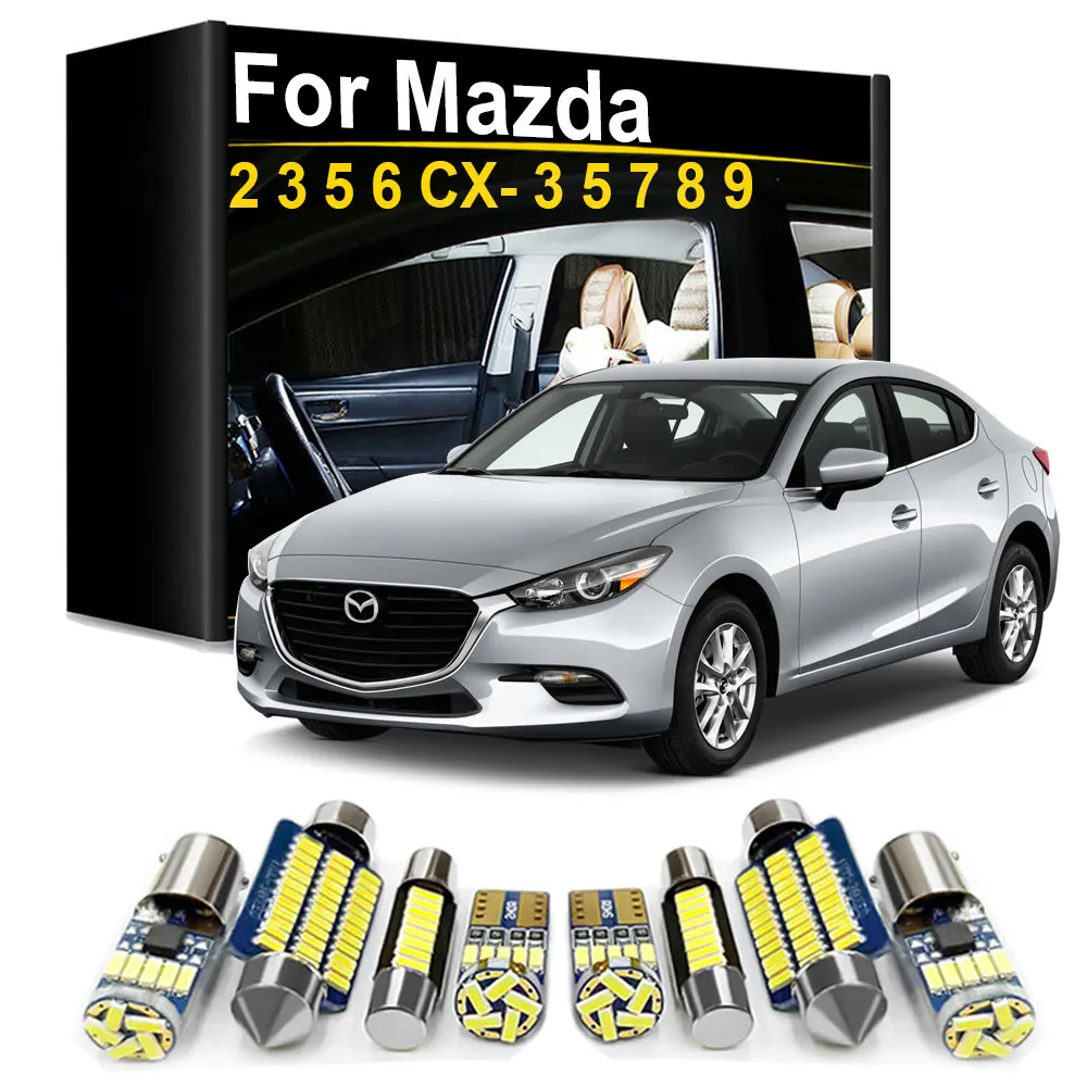 

For Mazda CX3 CX5 CX7 CX8 CX9 2 3 5 6 1996- 2007 2008 2010 2014 2015 2016 2017 2018 2019 2020 2021 Interior LED Light Kit Canbus