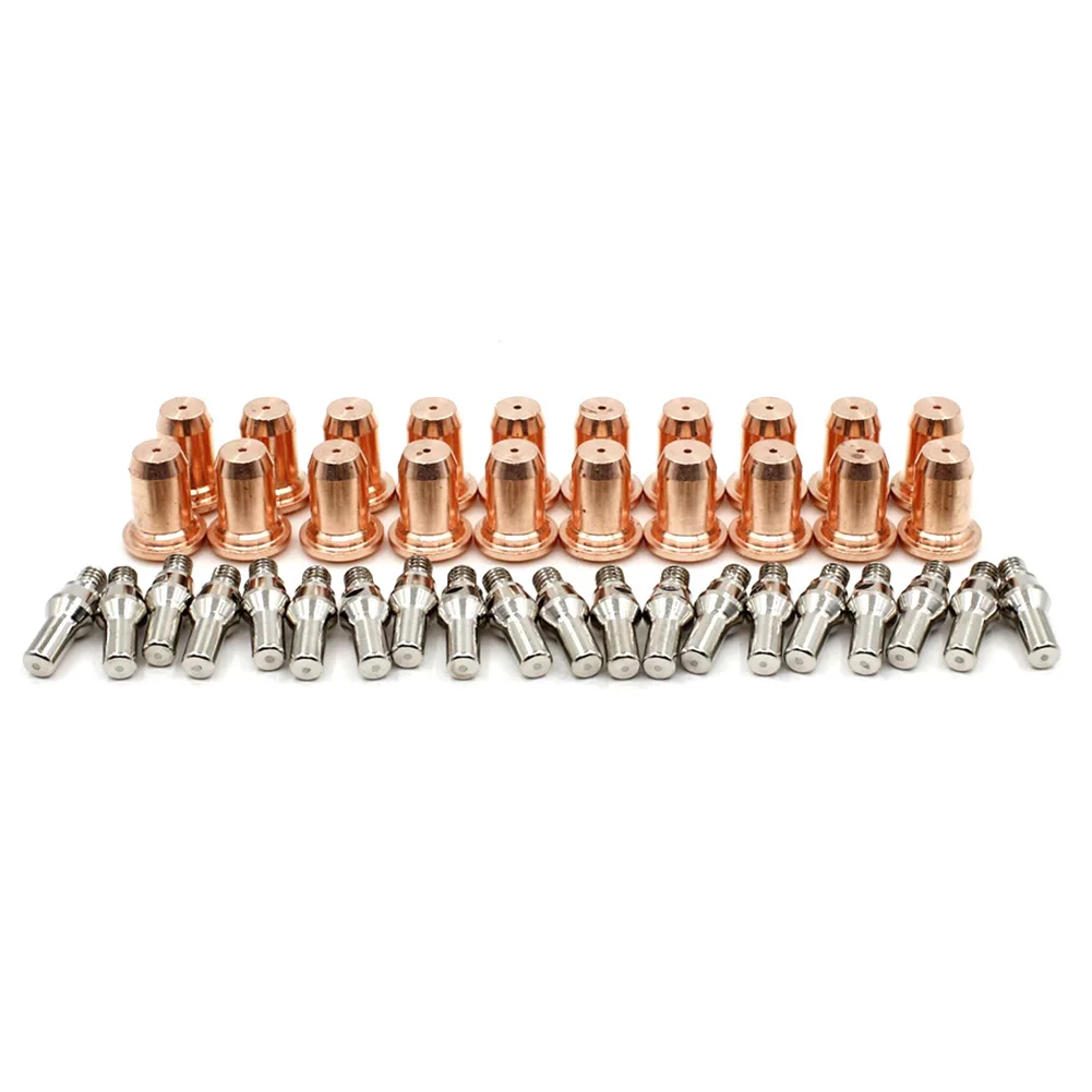 2026 New 40pcs Plasma Tips Welding Accessory Set 1.0mm 1.1mm Electrode 52582 For IPT-60 PT60 PT40 IPT-40 Torch
