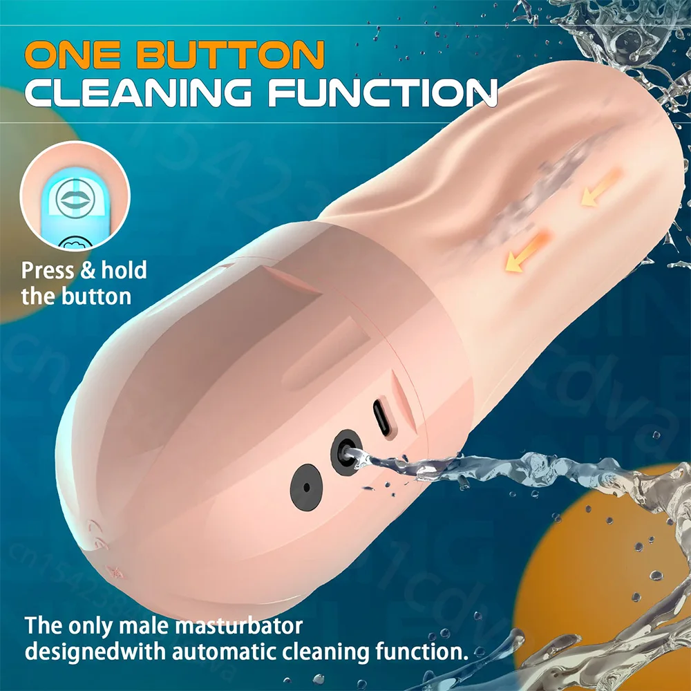 5 Sucking Automatic Masturbator Cup Vibrator Electric vacuum Blowjob Masturbator Male 3D Artificial Vagina Adult Sex Toy For Men