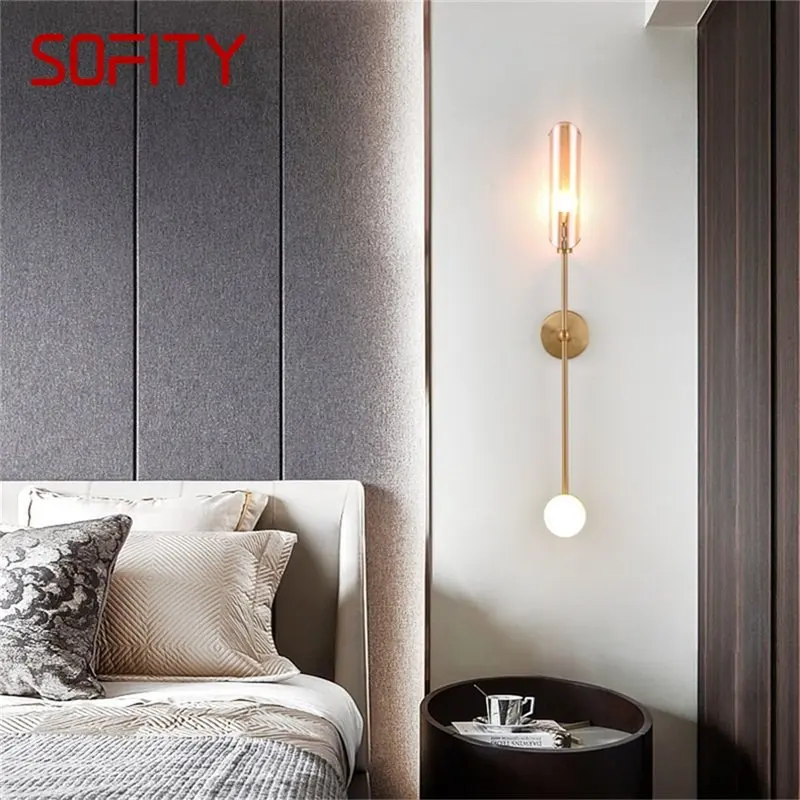 APRIL Nordic Wall Lamp Creative Gold Contemporary Fixtures LED Indoor Background Scones Lighting