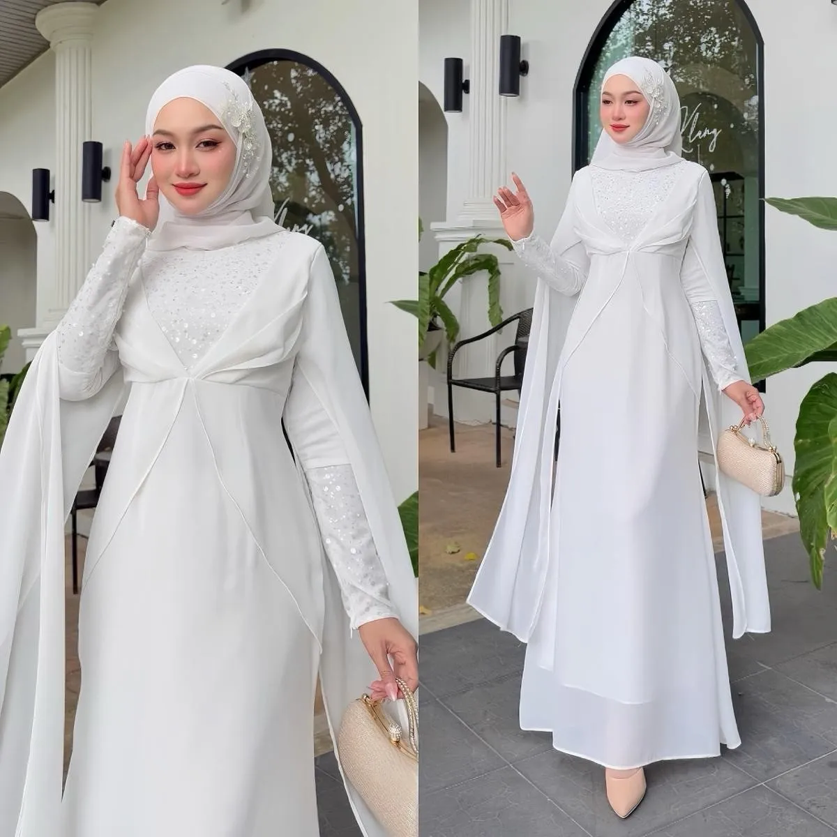 Dress Eid Muslim Abaya Women Party Dresses Jalabiya Vestidos Sequins Abayas Kaftan Islam Arab Long Robe Ramadan Morocco Dubai