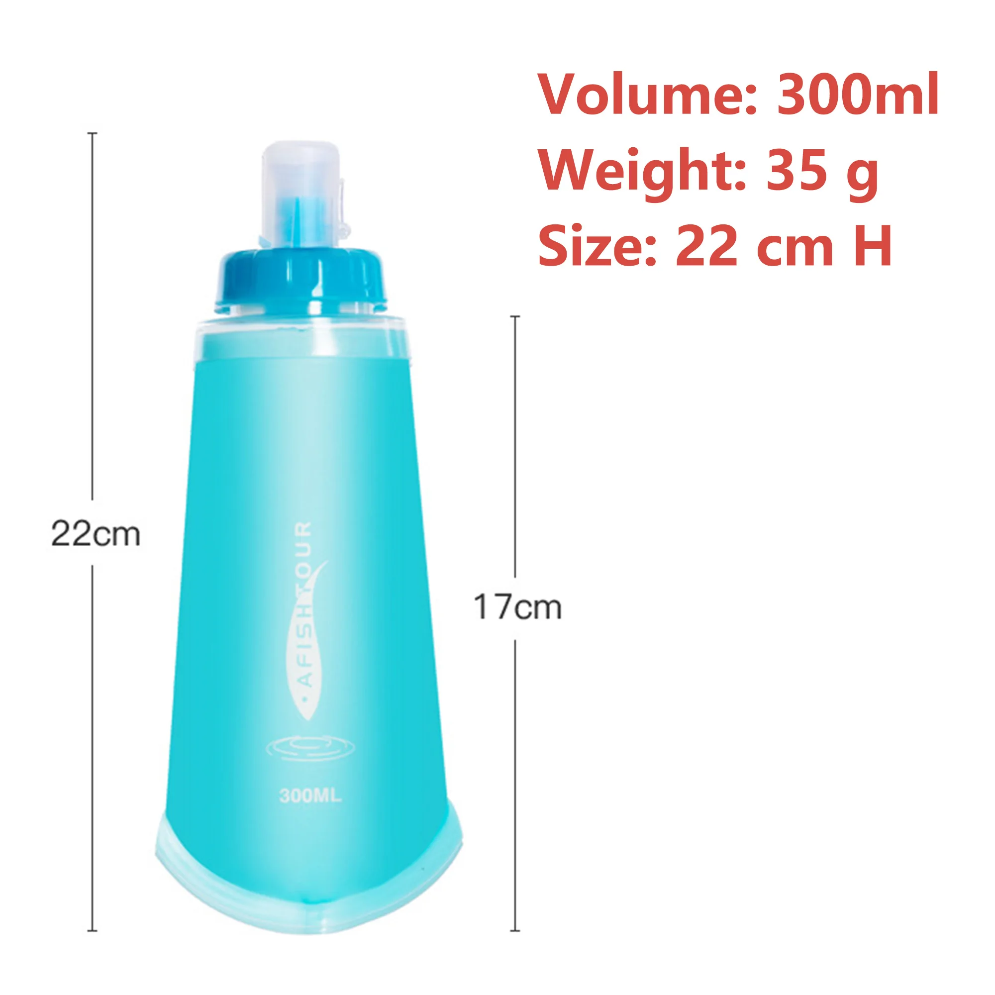 Jcarp-soft skládací voda láhev, skládací voda baňka pro běžecký, jogging, tramping, kemping, 150ml 250ml 300ml