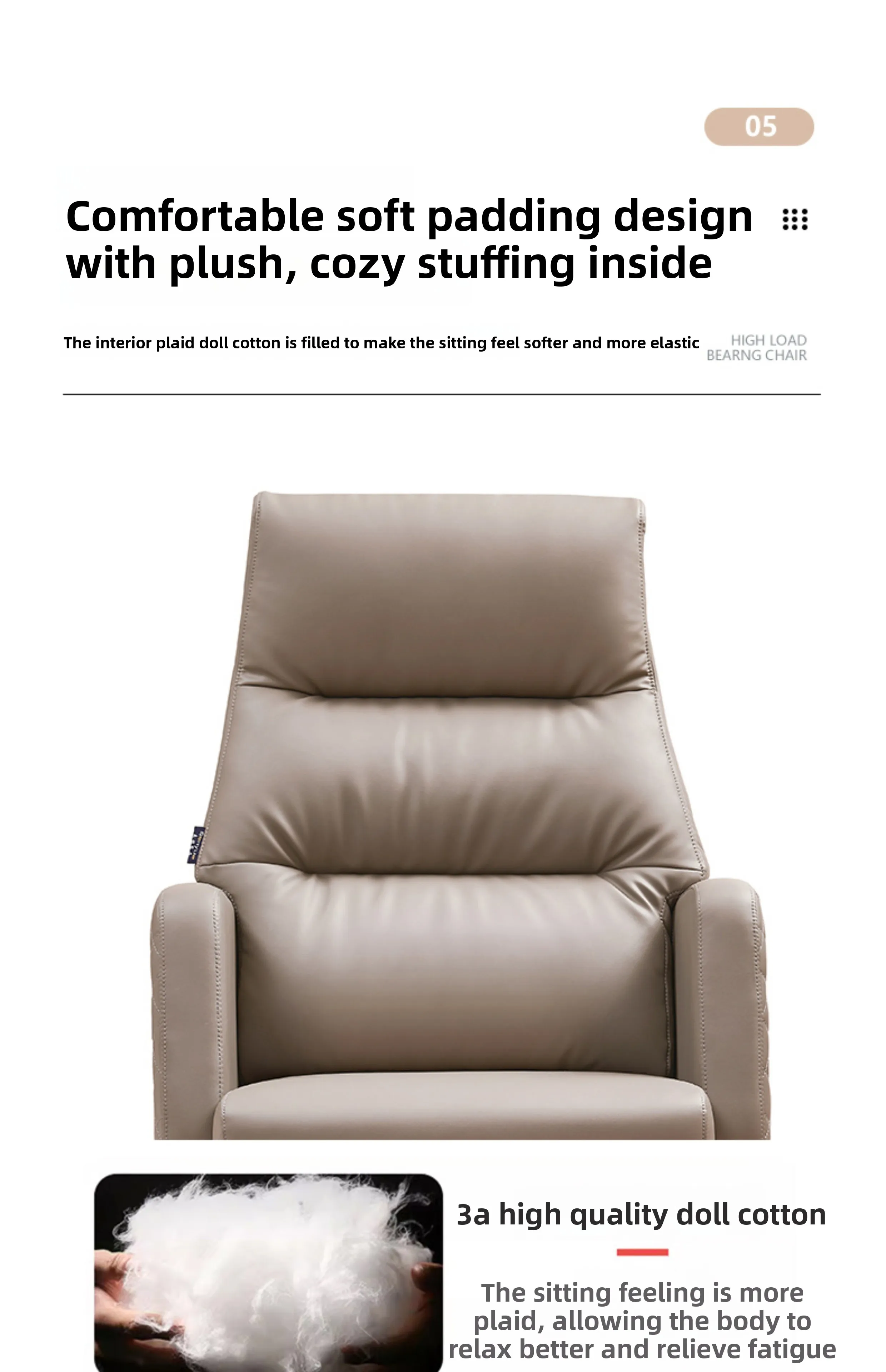 Computer chair, sedentary and comfortable office chair, home comfortable desk stool, dormitory study back chair