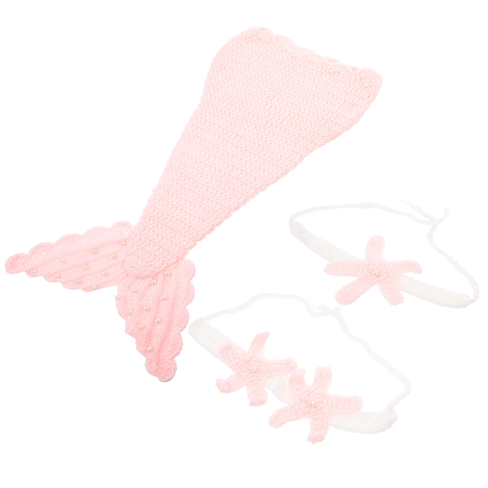 

Photography Suit Baby Mermaid Set Infant Cosplay Suits Newborn Props Comfortable Durable Baby Photography Studio Supplies