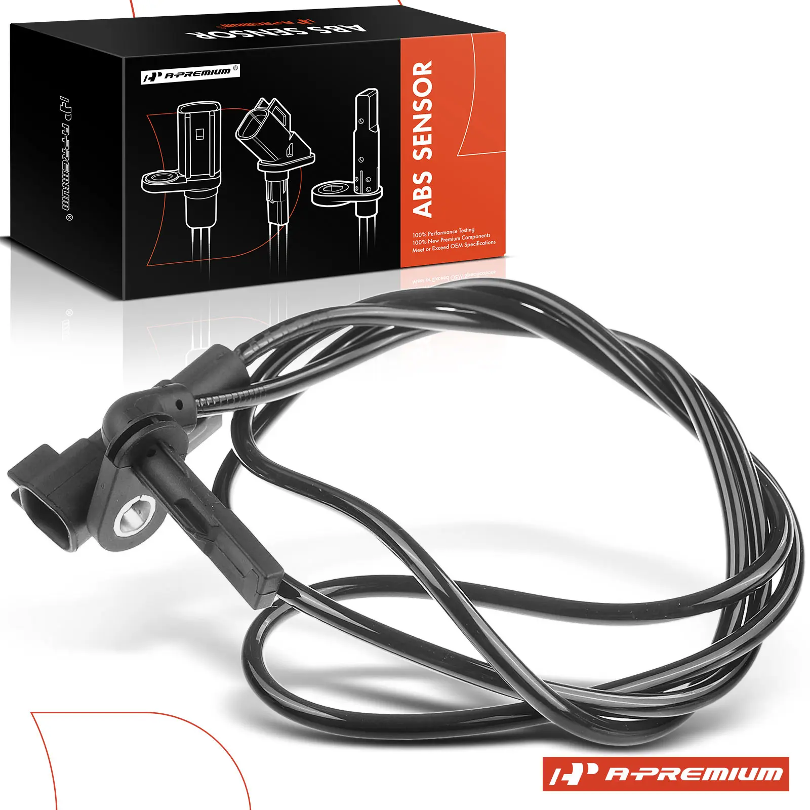 A-Premium Rear Driver or Passenger Side ABS Wheel Speed Sensor for Buick LaCrosse 2010 2011 Allure 2010