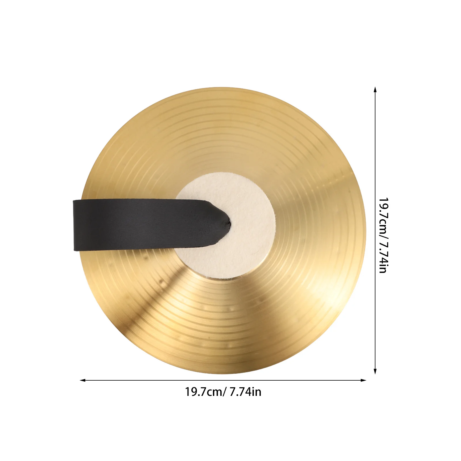 Platillos de mano para niños, Mini instrumento de percusión con sonido claro y brillante, accesorios de fiesta de baile de rendimiento de Metal portátiles y ligeros