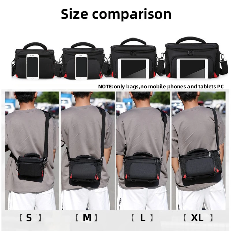 Oxford Fabric Shoulder Bags Handbags with Strap for Canon Nikon Sony Samsung Fujifilm DSLR Cameras Lens Photography Accessories