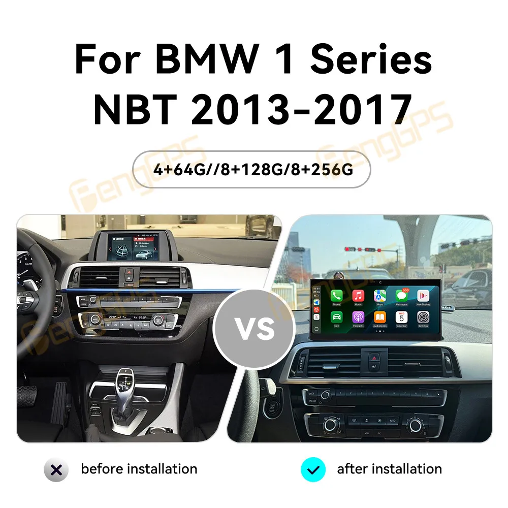10.25“ Car Radio Gesture control Screen For BMW 1 Series 2013-2017 NBT Multimedia Player GPS Navi Stereo Android 13 Carplay Hos