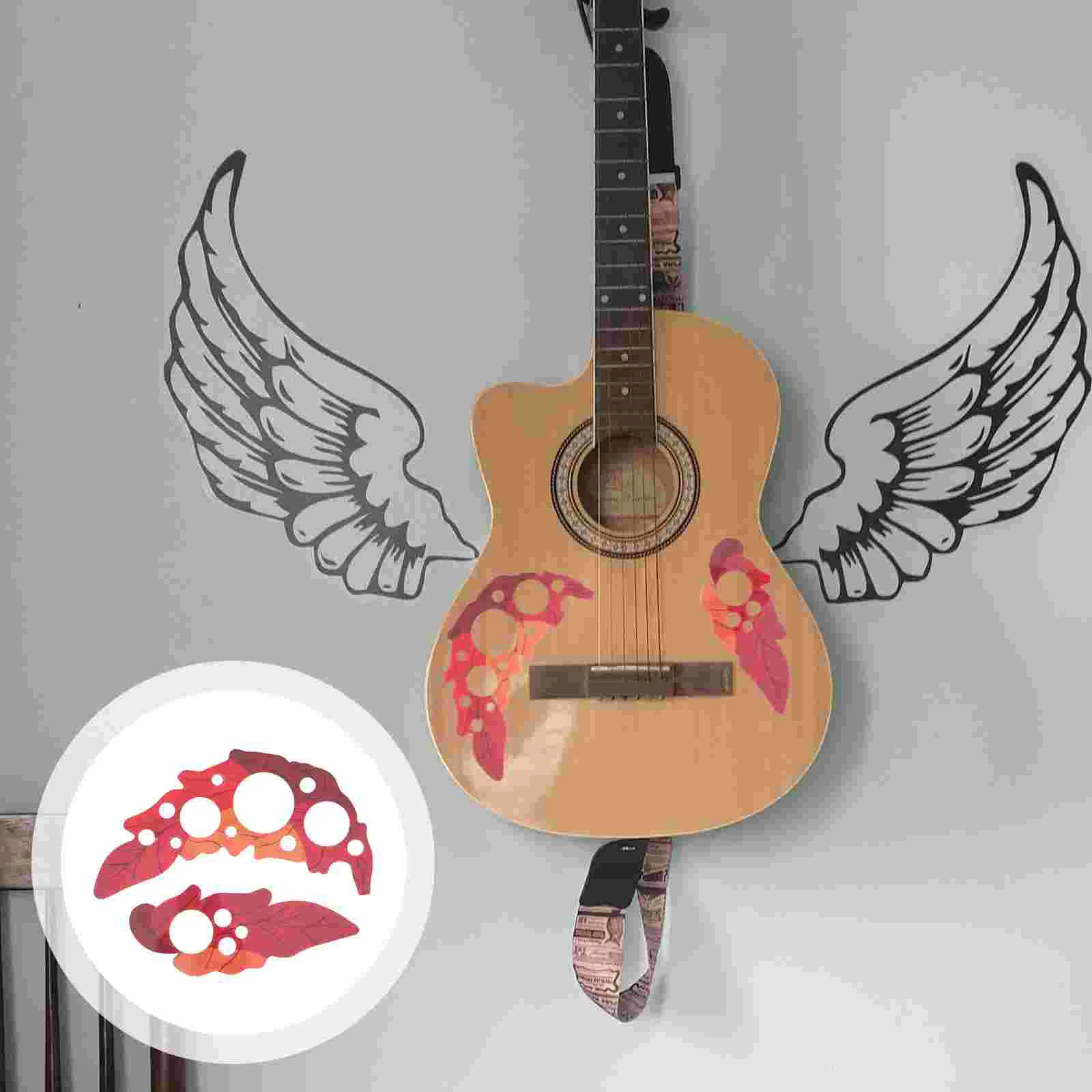 

2 Pcs Guard Plate Guitar Pickguard Guitars Electric Parts Pvc Plectrums Impact Protection
