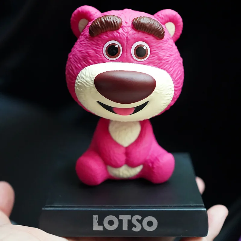 Disney Cartoon Toy Story Cute Lotso Alien Dekoracja wnętrza samochodu Bobblehead Model zabawki Ozdoba Zabawka Auto Akcesoria