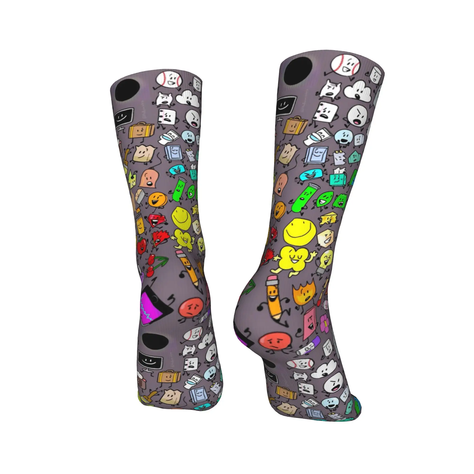 للجنسين الرجال الجوارب BFDI الجنون الجنون جميع الشخصيات جوارب الشتاء الجدة جوارب ناعمة نمط سكيت المضادة للانزلاق الجوارب