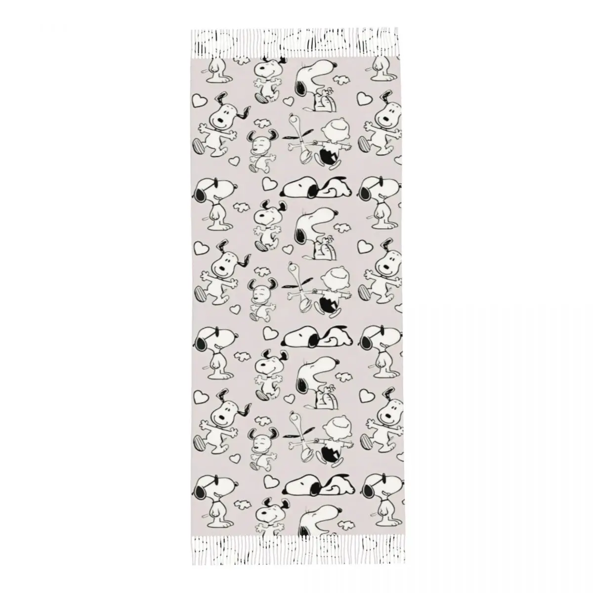 Peanuts Snoopy Stamp Woodstock Scarf for Womens Fall Winter Pashmina Shawl Wrap Long Large Shawl Scarf for Daily Wear