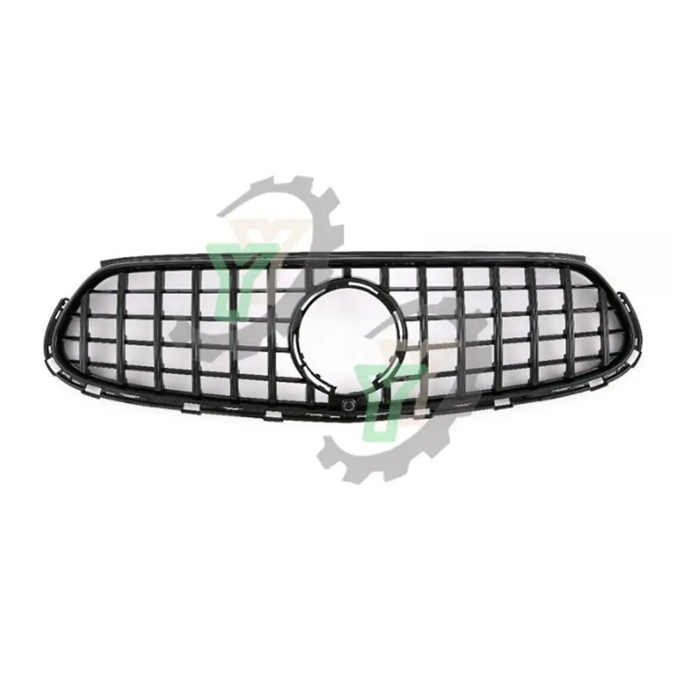 Car Front Bumper Upper Grille GT Style Racing Grill For Mercedes-Benz X254 GLC Class GLC200 GLC220 GLC260 GLC300 AMG 2023-2024