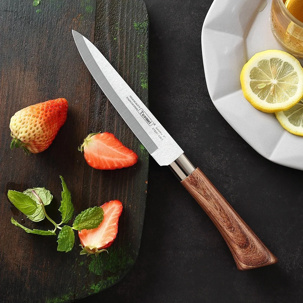 Sharp Utility Kitchen Knife & PP Sheath Vegetable Meat Cleaver Stainless Steel Fruit Knives Portable Cooking Accessories Tools