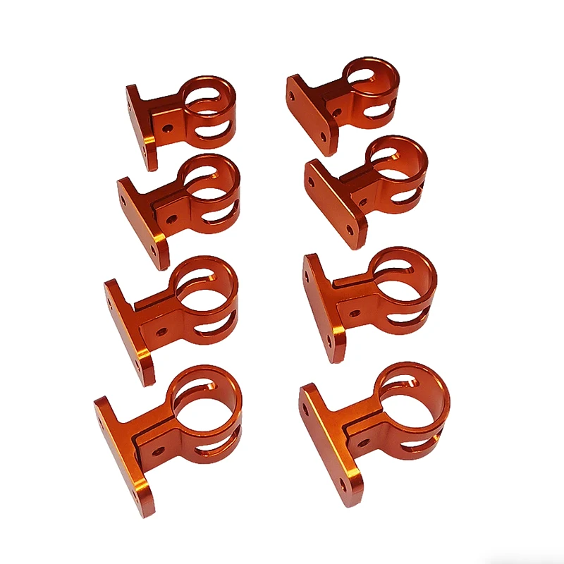 8PCS Inner Dia 20mm Toolbox/Hull Frame Tube Clamp Zinc Alloy Fixed Bracket CNC-Machined Fixtures for Competition Model Boat